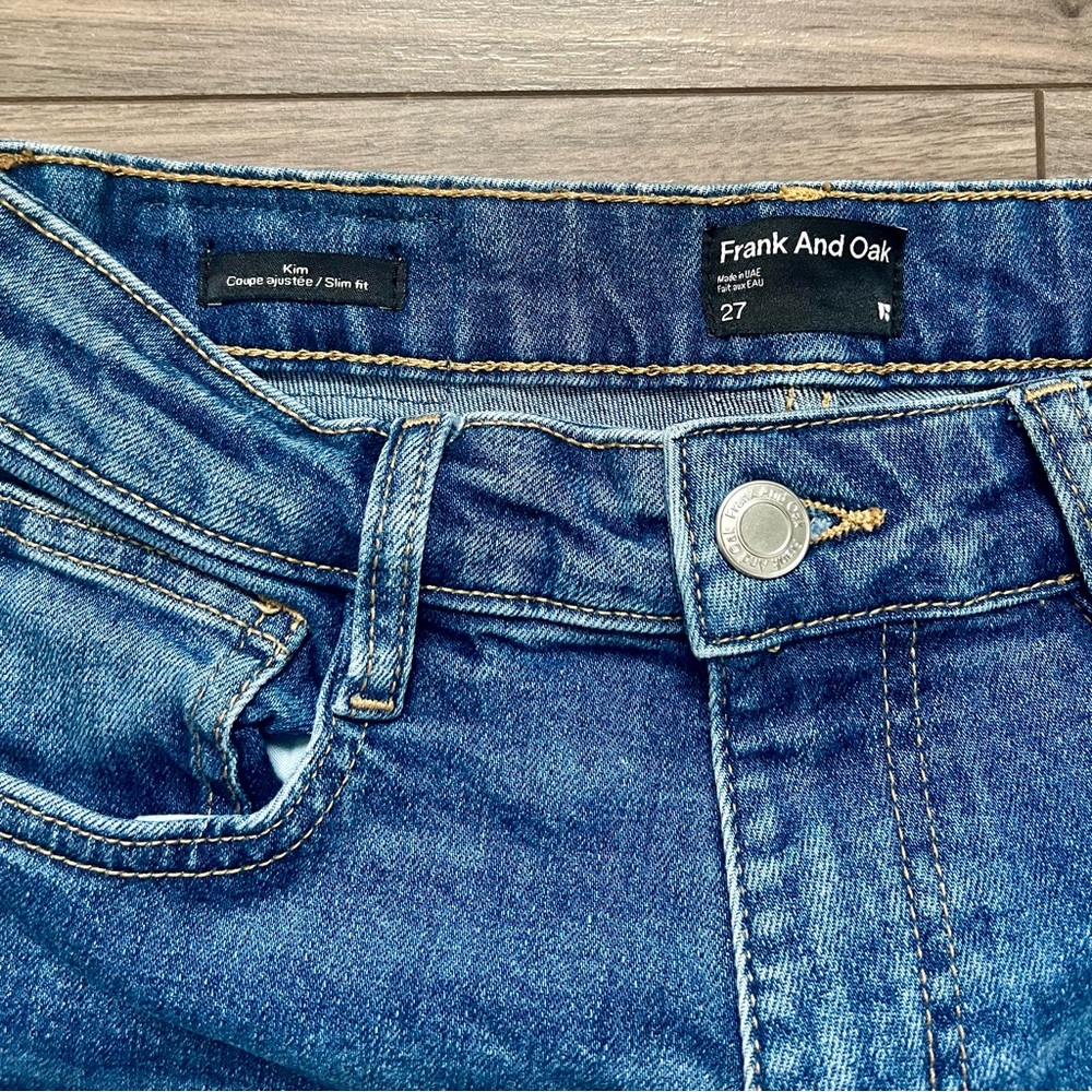 Frank & Oak High-Waisted Denim Jeans